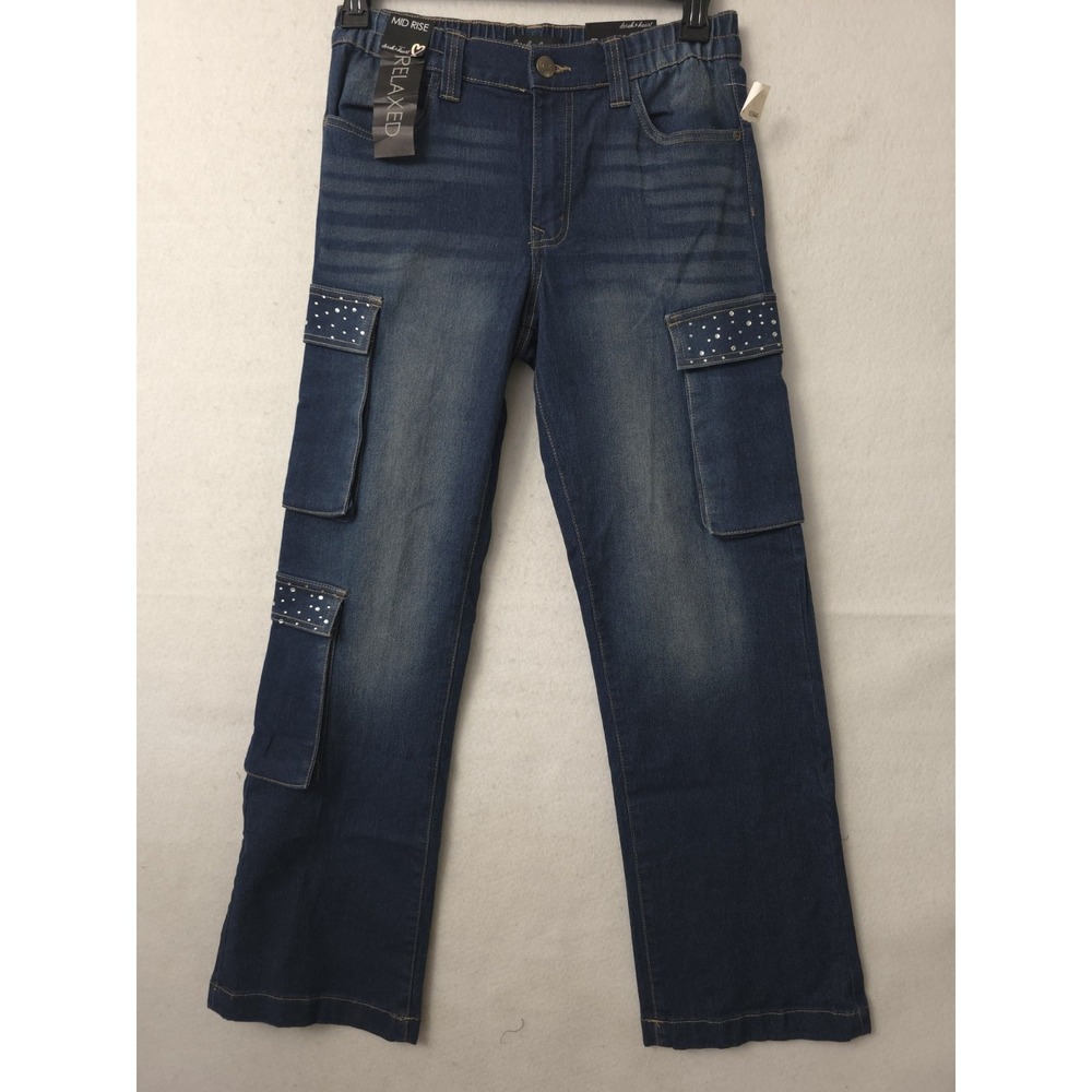 Derek Heart Women's Cargo Mid-rise‎ Relaxed Jeans Size 5
